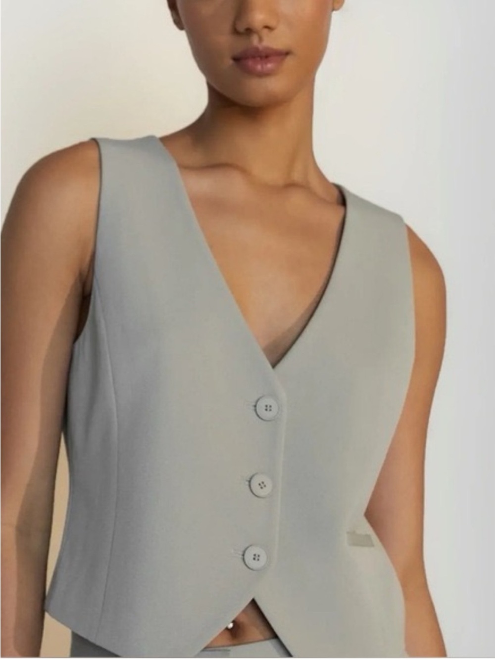 Oak and fort gray sleeveless top